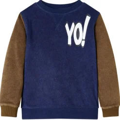 vidaXL Sudadera infantil azul marino oscuro 92 Clearance