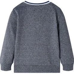 vidaXL Sudadera infantil azul marino mélange 92 Mezcla Clearance