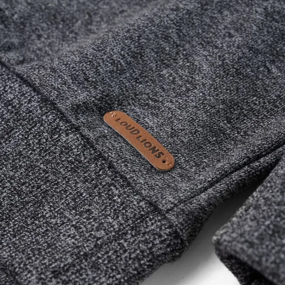 vidaXL Sudadera infantil azul marino mélange 92 Mezcla Clearance
