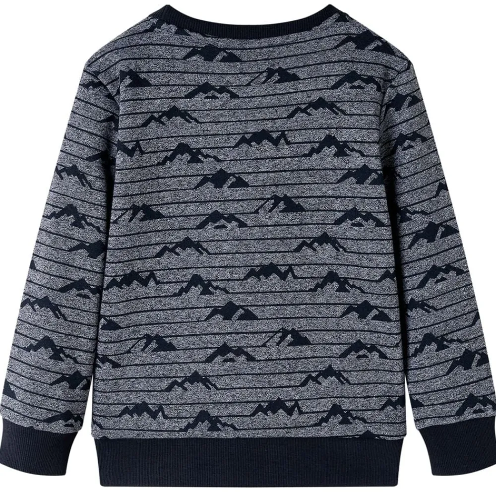 vidaXL Sudadera infantil azul marino mélange 104 Best