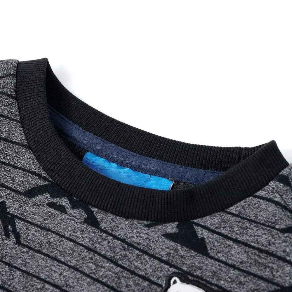 vidaXL Sudadera infantil azul marino mélange 104 Best