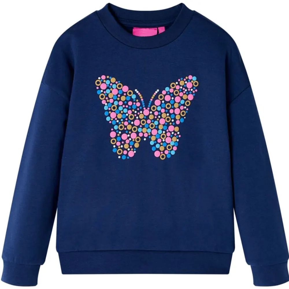 vidaXL Ropa Y Accesorios-Sudadera infantil azul marino 92