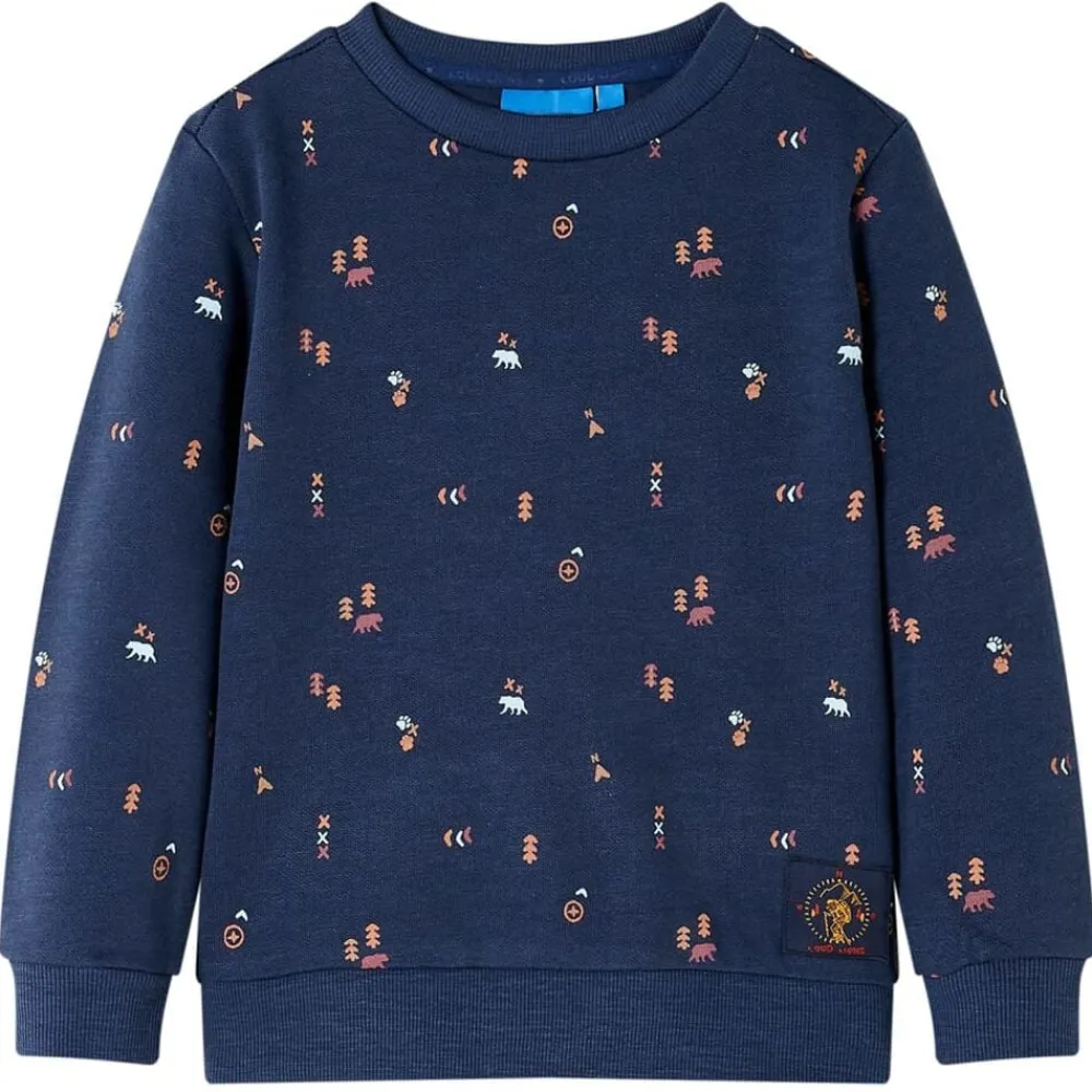 vidaXL Ropa Y Accesorios-Sudadera infantil azul marino mélange 92
