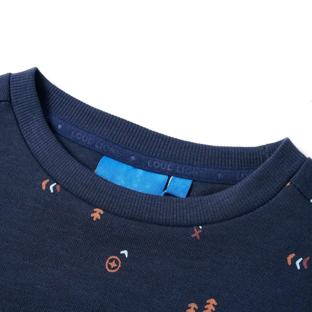 vidaXL Ropa Y Accesorios-Sudadera infantil azul marino mélange 92