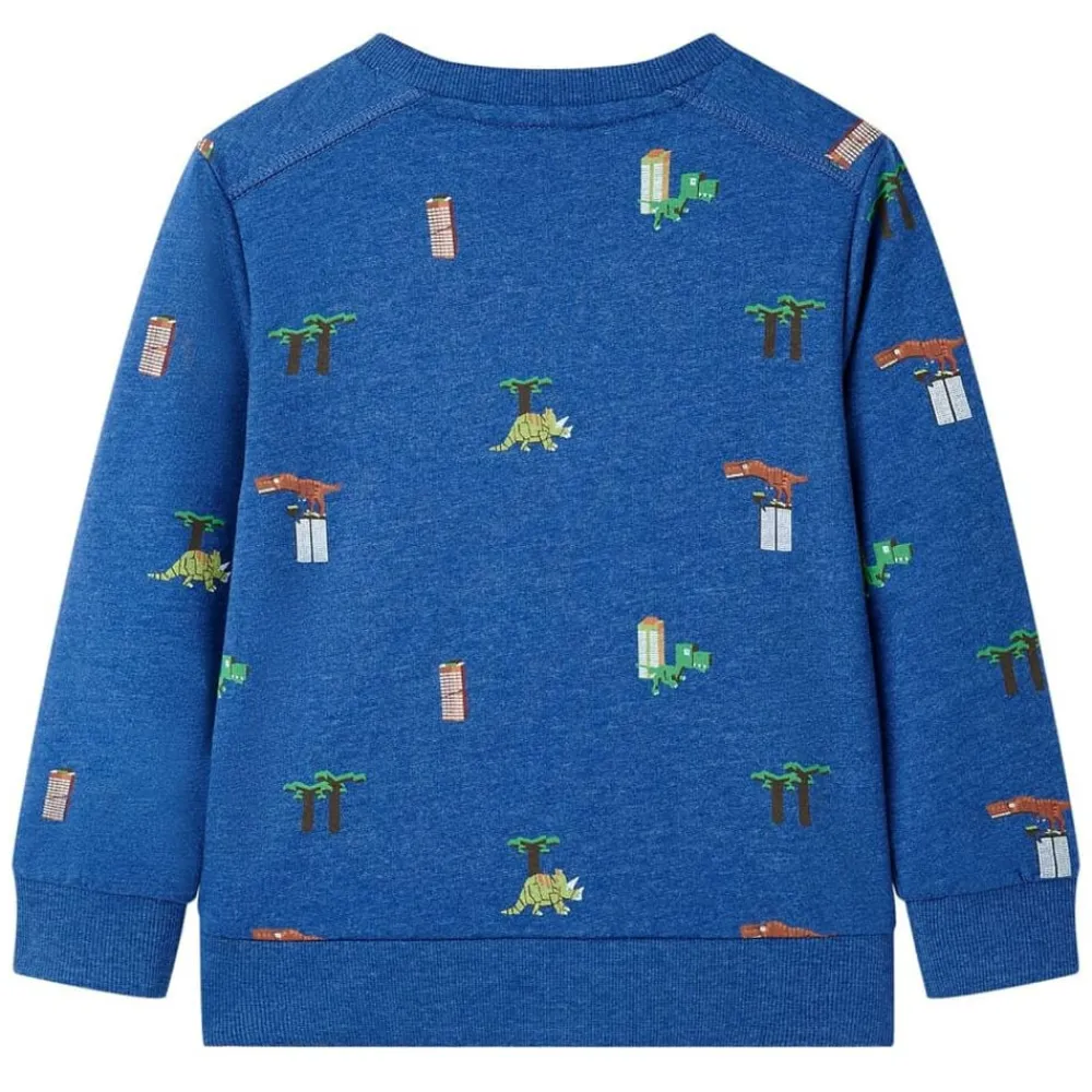 vidaXL Sudadera infantil azul oscuro mélange 104 Best