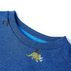 vidaXL Sudadera infantil azul oscuro mélange 104 Best