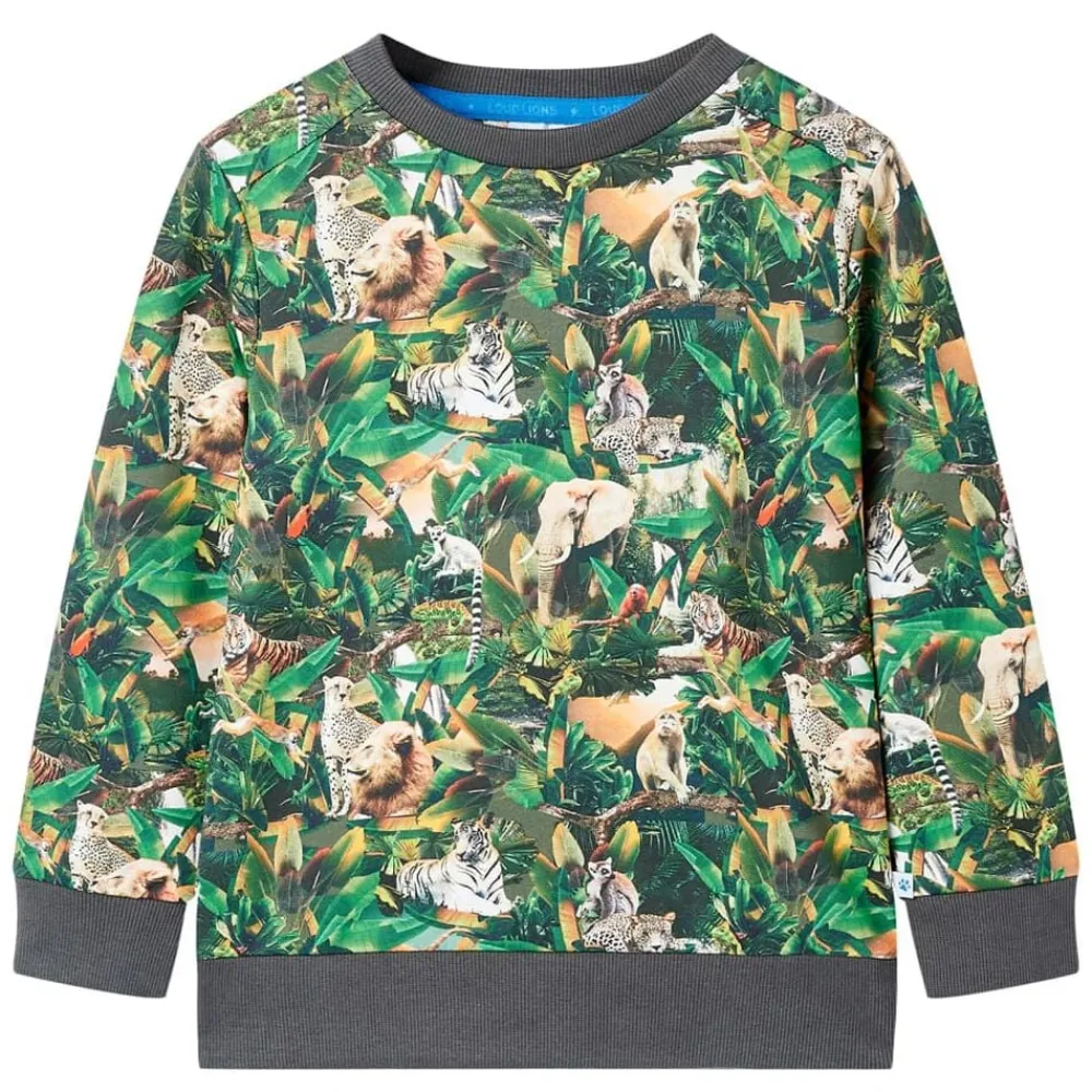 vidaXL Sudadera infantil azul petróleo claro 104 Outlet