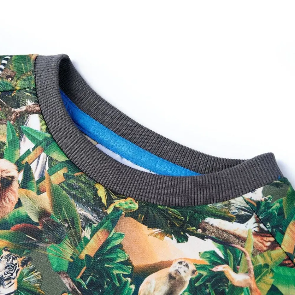 vidaXL Sudadera infantil azul petróleo claro 104 Outlet