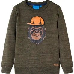 vidaXL Ropa Y Accesorios-Sudadera infantil oscuro melange 104