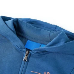 vidaXL Ropa Y Accesorios-Sudadera infantil con capucha azul 104