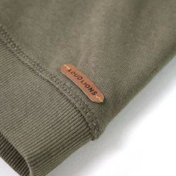 vidaXL Sudadera infantil con capucha color caqui 104