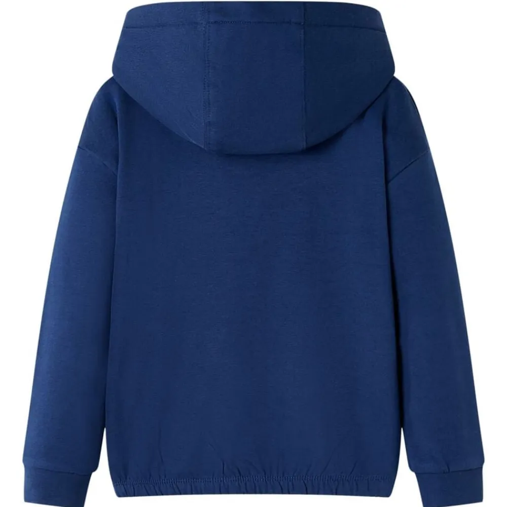 vidaXL Sudadera infantil con capucha 92 Azul marino Hot