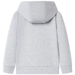 vidaXL Sudadera infantil con capucha y cremallera 92 Gris Sale