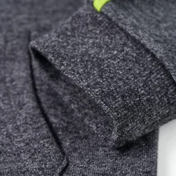 vidaXL Ropa Y Accesorios-Sudadera infantil con capucha y cremallera gris mélange 92