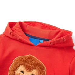 vidaXL Sudadera infantil con capucha rojo 92 Clearance