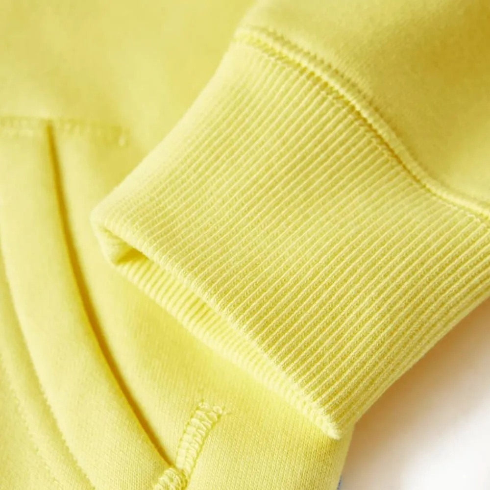 vidaXL Sudadera infantil con capucha y cremallera amarillo claro 92 New