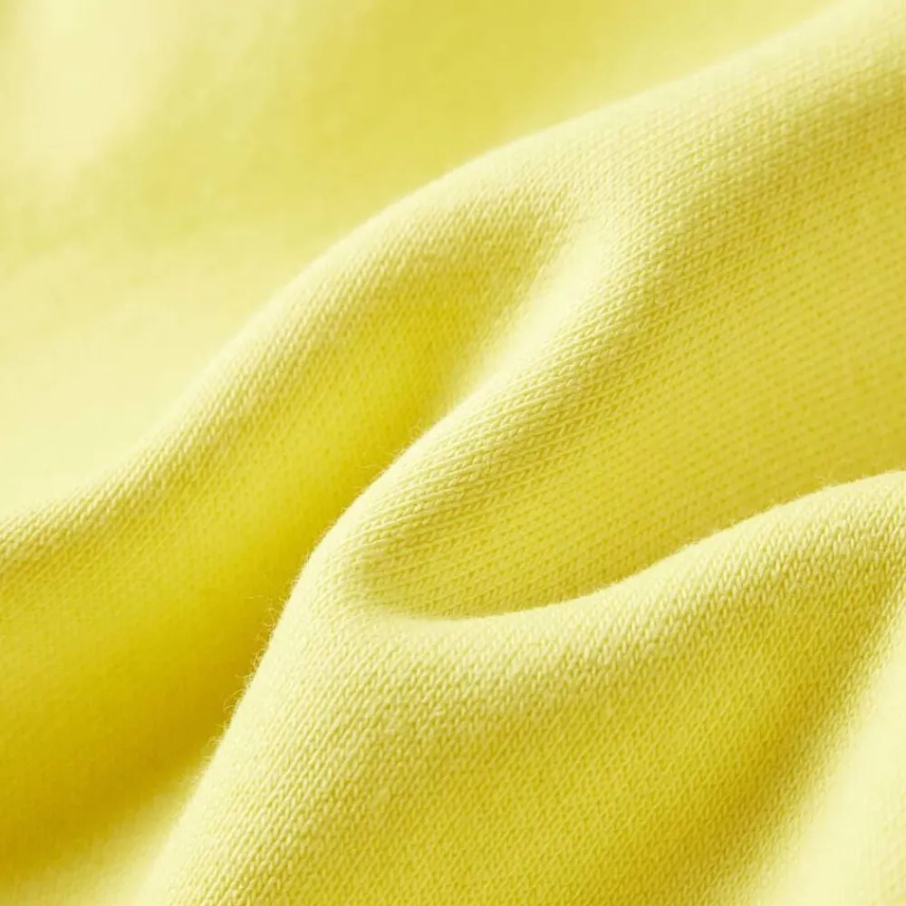vidaXL Sudadera infantil con capucha y cremallera amarillo claro 92 New
