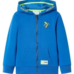vidaXL Sudadera infantil con capucha y cremallera 92 Azul Hot