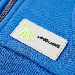 vidaXL Sudadera infantil con capucha y cremallera 92 Azul Hot