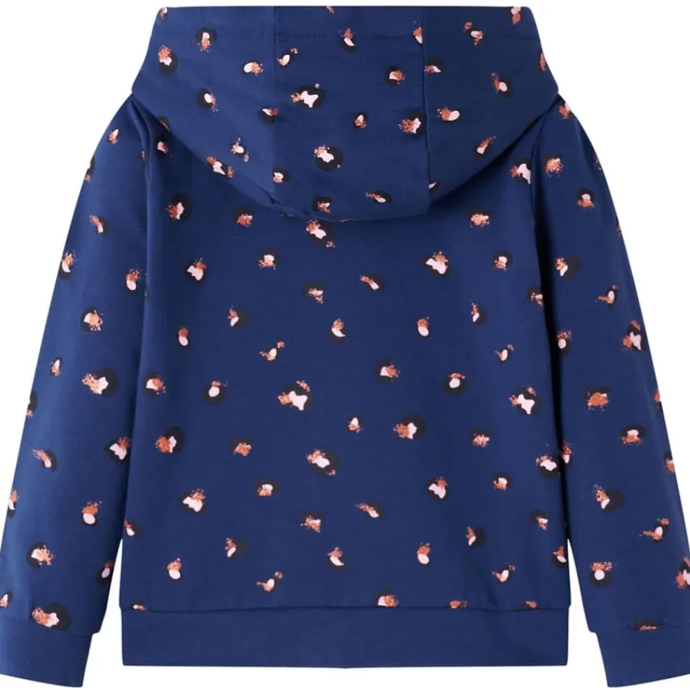 vidaXL Sudadera infantil con capucha azul marino 92 Discount