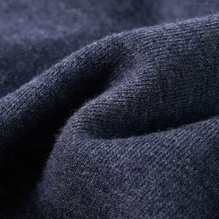 vidaXL Sudadera infantil con capucha y cremallera azul oscuro mélange 92 Clearance