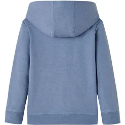 vidaXL Sudadera infantil con capucha azul melange 104 Best