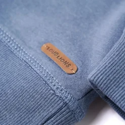 vidaXL Sudadera infantil con capucha azul melange 104 Best