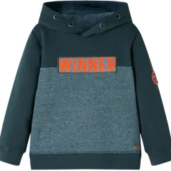 vidaXL Ropa Y Accesorios-Sudadera infantil con capucha verde oscuro 92