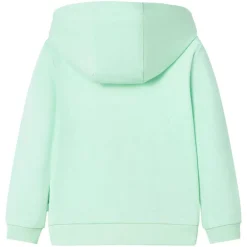 vidaXL Sudadera infantil con capucha y cremallera brillante 92 Verde Hot