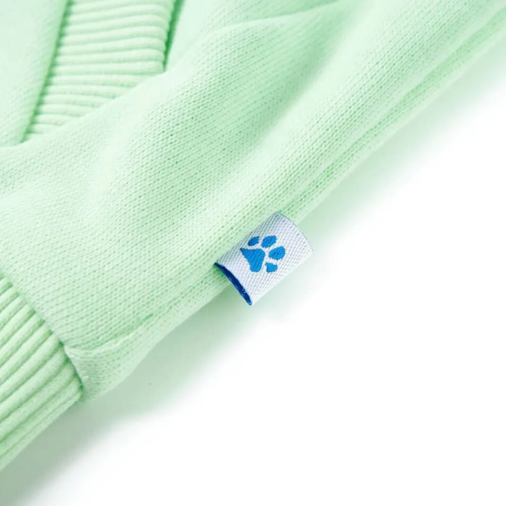 vidaXL Sudadera infantil con capucha y cremallera brillante 92 Verde Hot