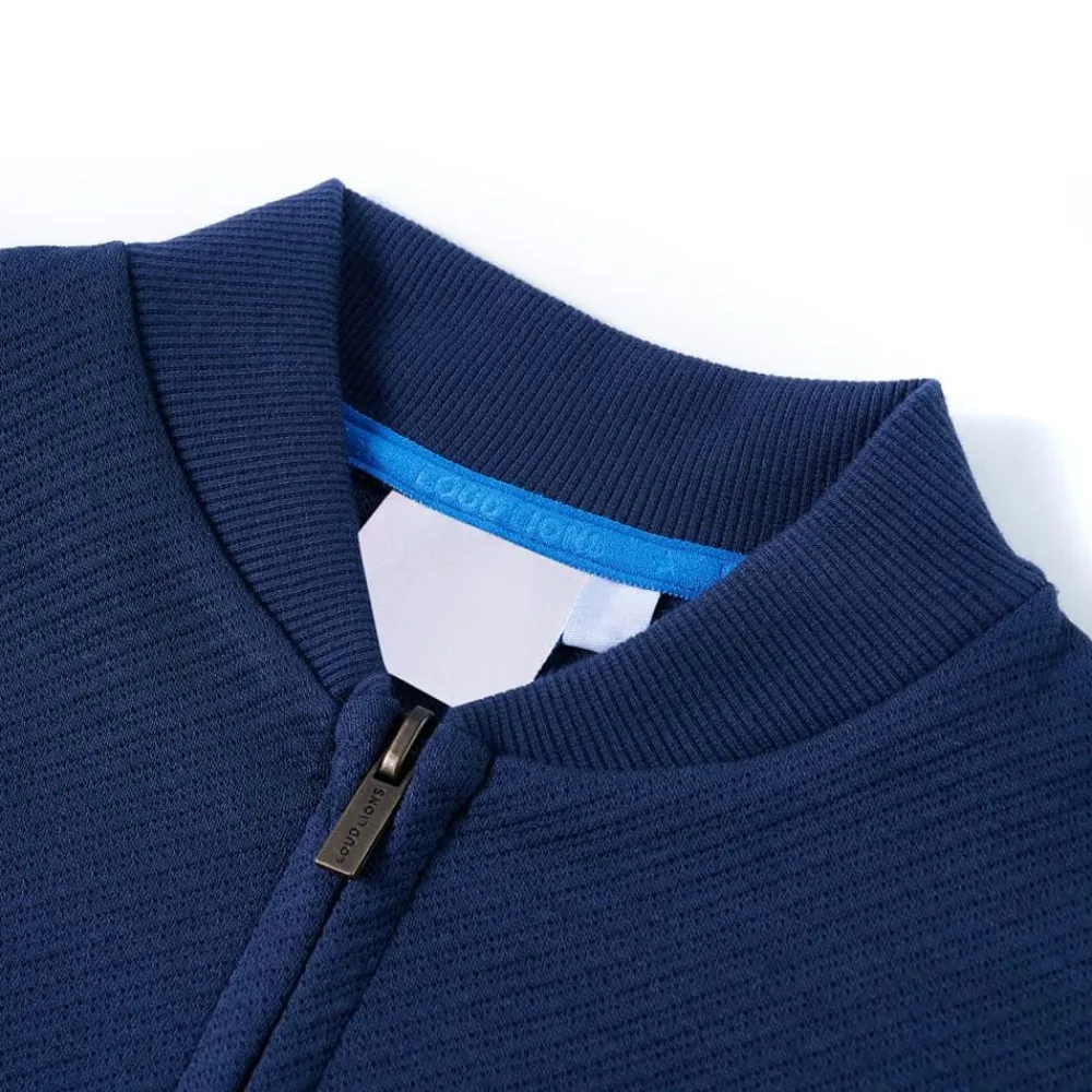 vidaXL Sudadera infantil con cremallera azul marino 92 Clearance