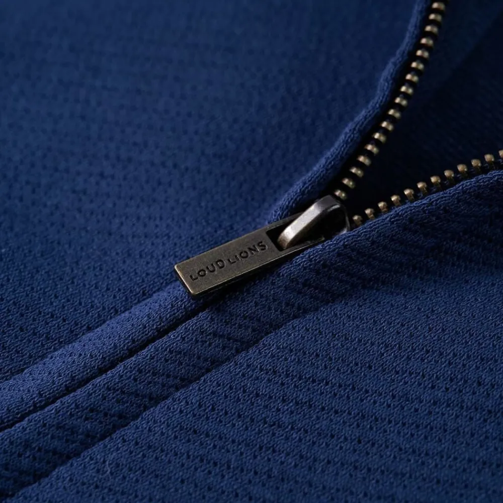 vidaXL Sudadera infantil con cremallera azul marino 92 Clearance