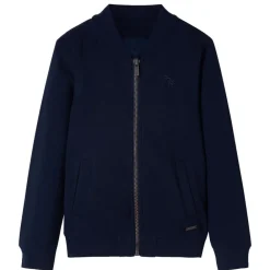 vidaXL Ropa Y Accesorios-Sudadera infantil con cremallera azul marino 92