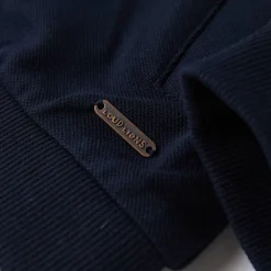 vidaXL Ropa Y Accesorios-Sudadera infantil con cremallera azul marino 92