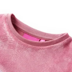 vidaXL Sudadera infantil patchwork terciopelo color frambuesa 128