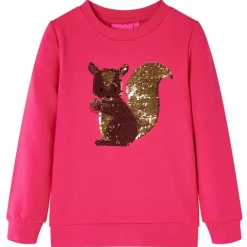 vidaXL Ropa Y Accesorios-Sudadera infantil rosa chillón 92