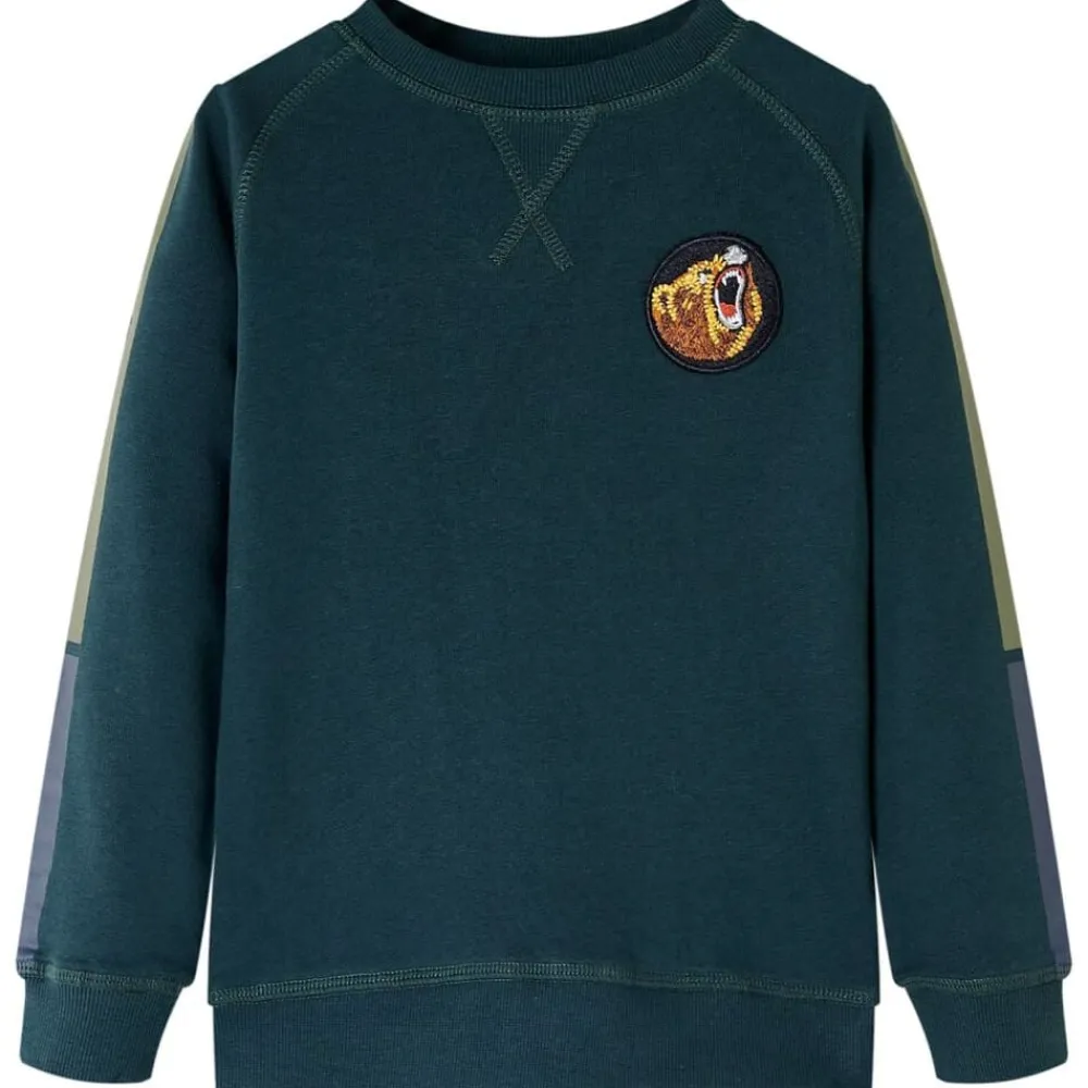 vidaXL Sudadera infantil verde musgo 116 Outlet