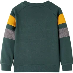vidaXL Sudadera infantil verde oscuro 104 New