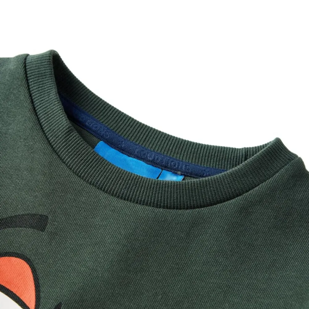 vidaXL Ropa Y Accesorios-Sudadera infantil verde oscuro 92