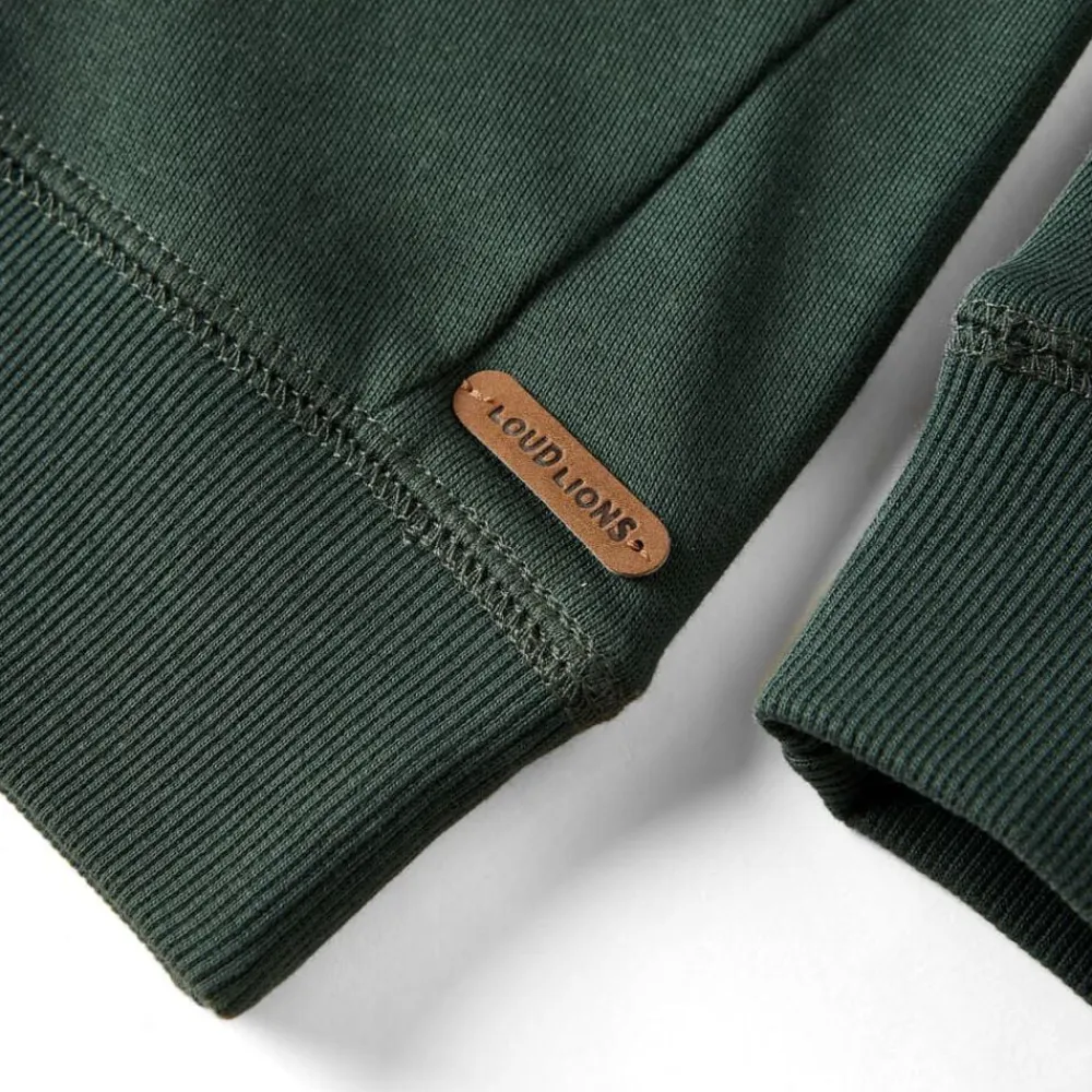 vidaXL Ropa Y Accesorios-Sudadera infantil verde oscuro 92