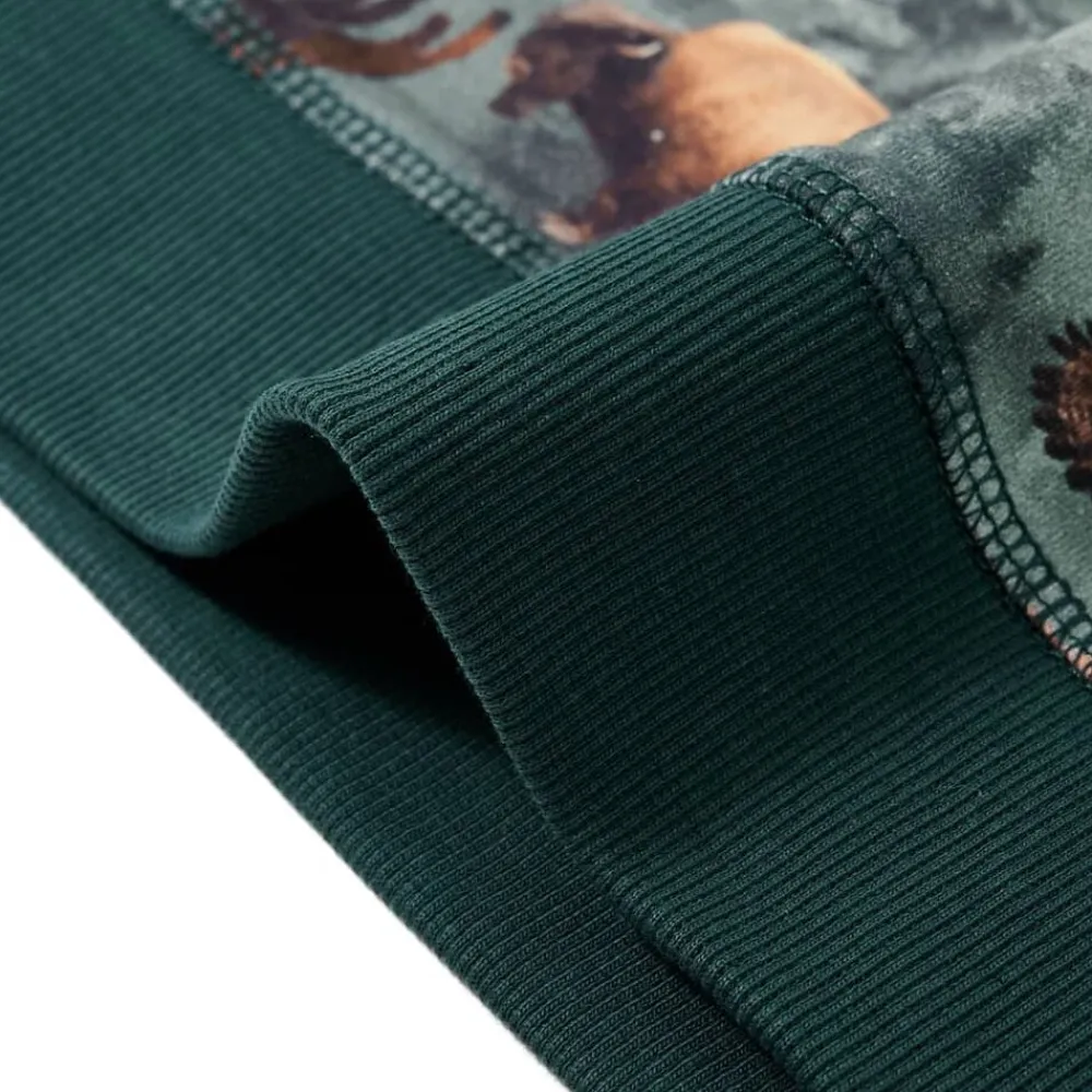 vidaXL Ropa Y Accesorios-Sudadera infantil verde oscuro 92