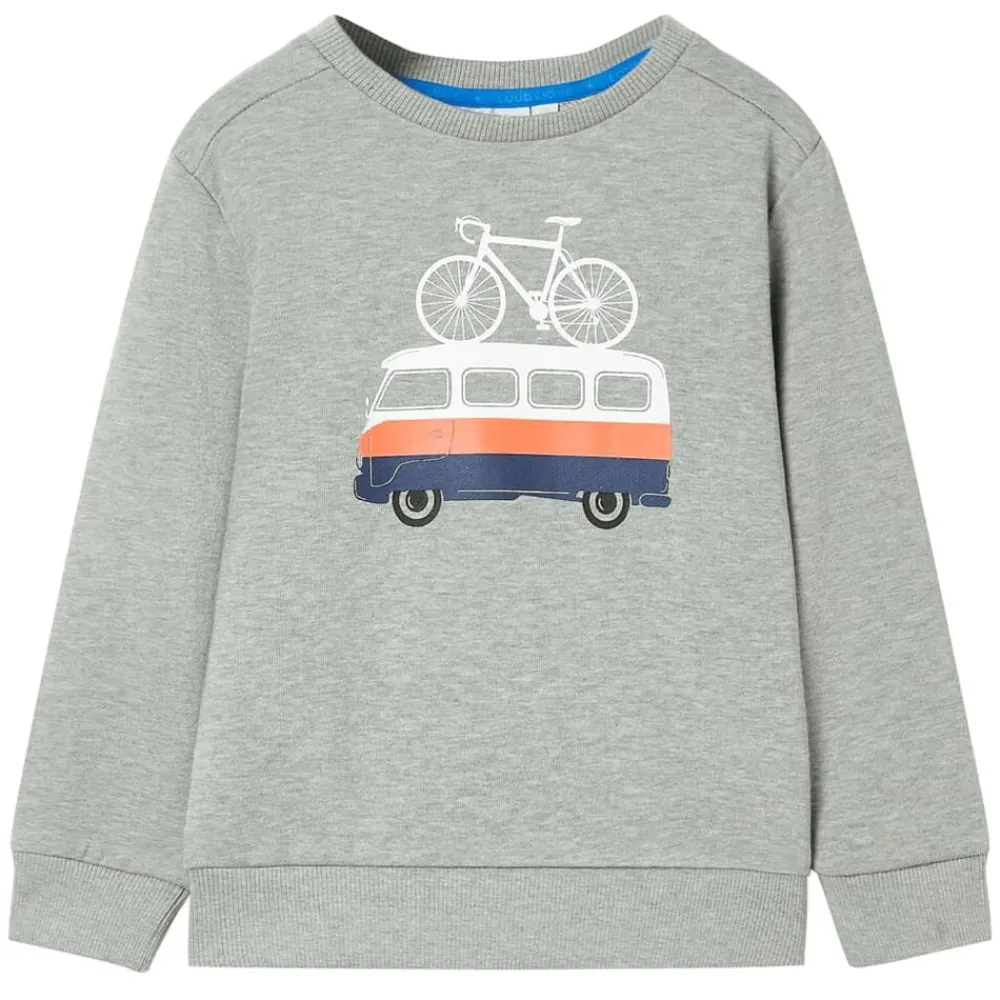 vidaXL Sudadera para niños caqui claro mélange 92 New