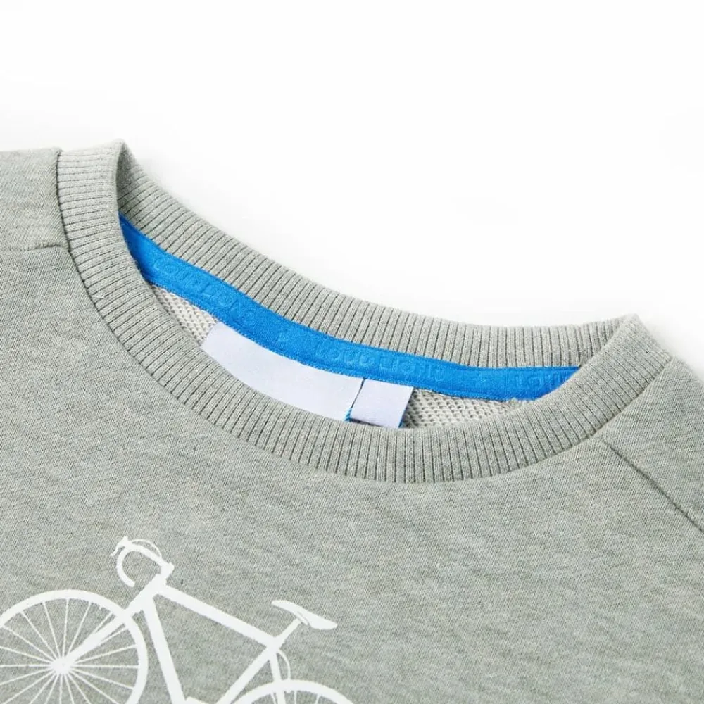 vidaXL Sudadera para niños caqui claro mélange 92 New