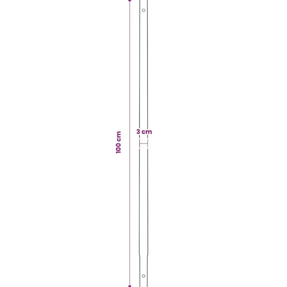 vidaXL Taladro De Tierra Con Mango 100 mm Con Tubo De Extensión 5 M Acero Outlet