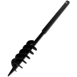 vidaXL Taladro De Tierra Con Mango 100 mm Con Tubo De Extensión 5 M Acero Outlet