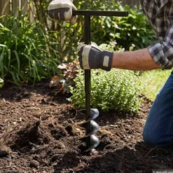 vidaXL Taladro De Tierra Con Mango 100 mm Con Tubo De Extensión 9 M Acero Sale