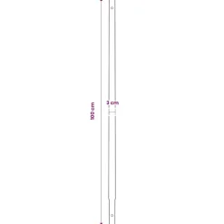 vidaXL Taladro De Tierra Con Mango 100 mm Con Tubo De Extensión 9 M Acero Sale
