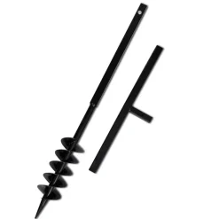 vidaXL Taladro De Tierra Con Mango 100 mm Con Tubo De Extensión 9 M Acero Sale