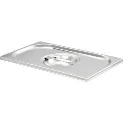 vidaXL Cocina Y Comedor-Tapas para bandejas Gastronorm 1/4 acero inoxidable 4 unidades
