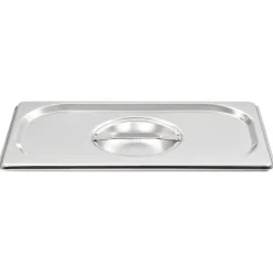 vidaXL Cocina Y Comedor-Tapas para bandejas Gastronorm 1/4 acero inoxidable 4 unidades